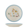 Celebrate Plate, Blue, Stoneware