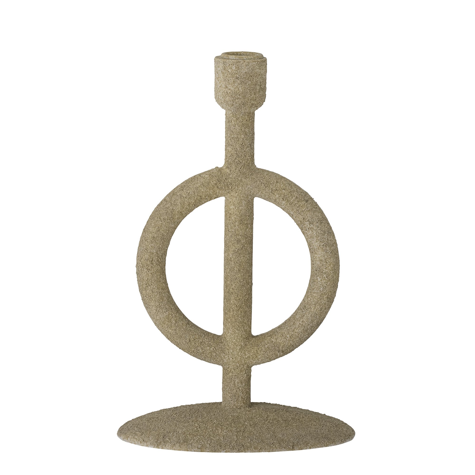 Flikka Candle Holder, Nature, Polyresin