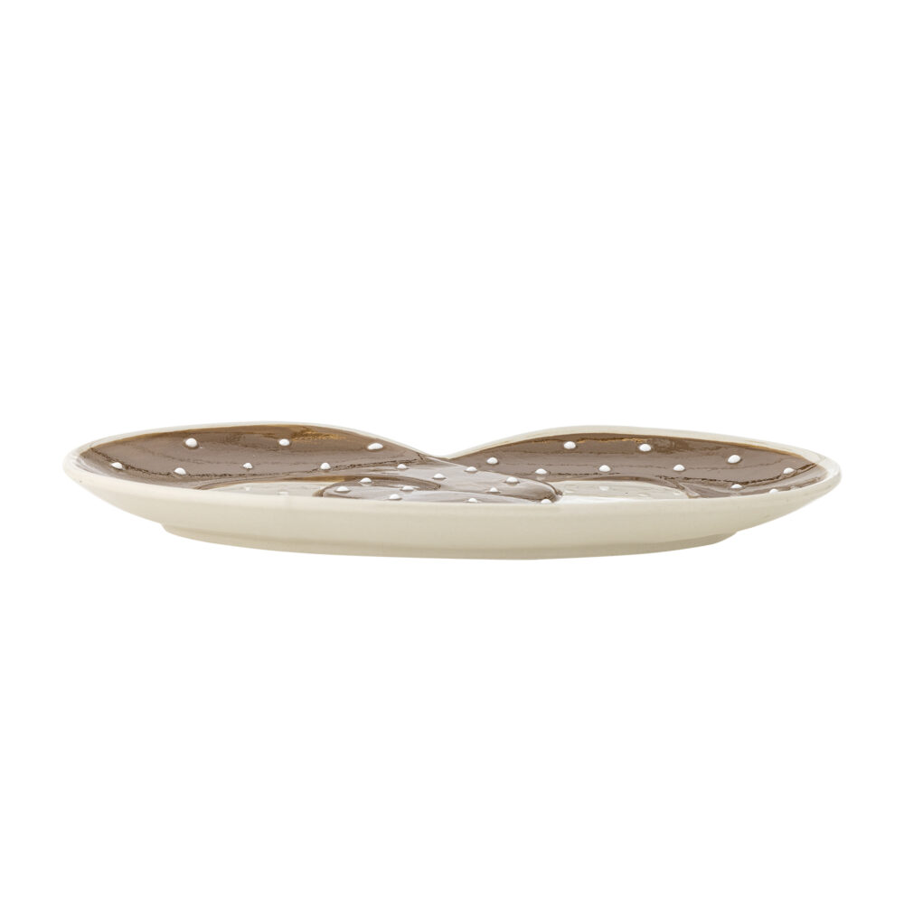 Treats Serving Plate, Brown, Stoneware - Image 3