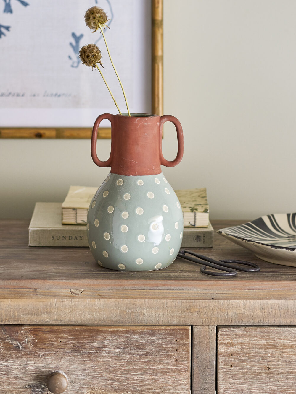 Hercule Vase, Green, Stoneware - Image 2
