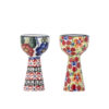 Florist Egg Cup, Red, Stoneware