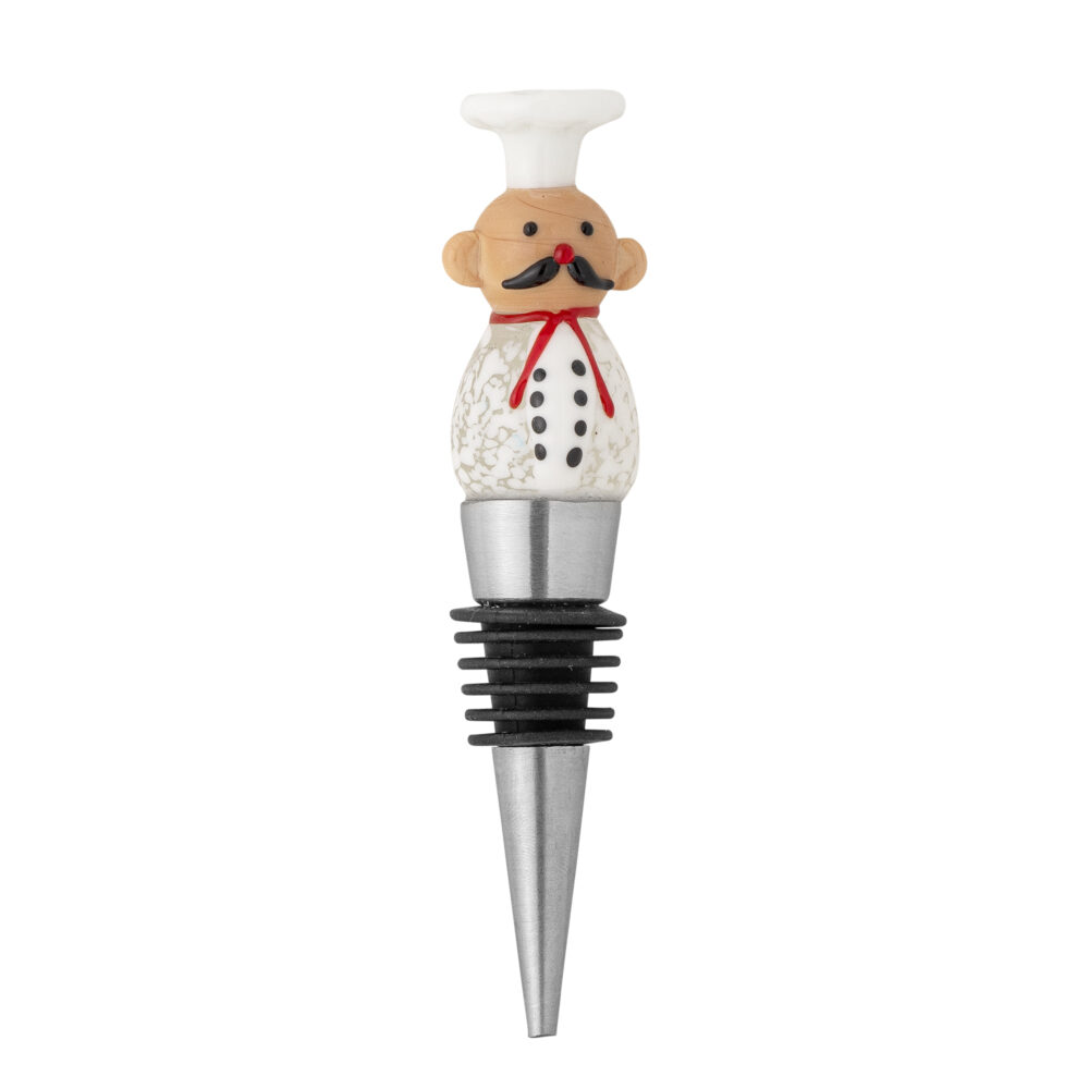 Lynn Wine Stopper, Clear, Glass