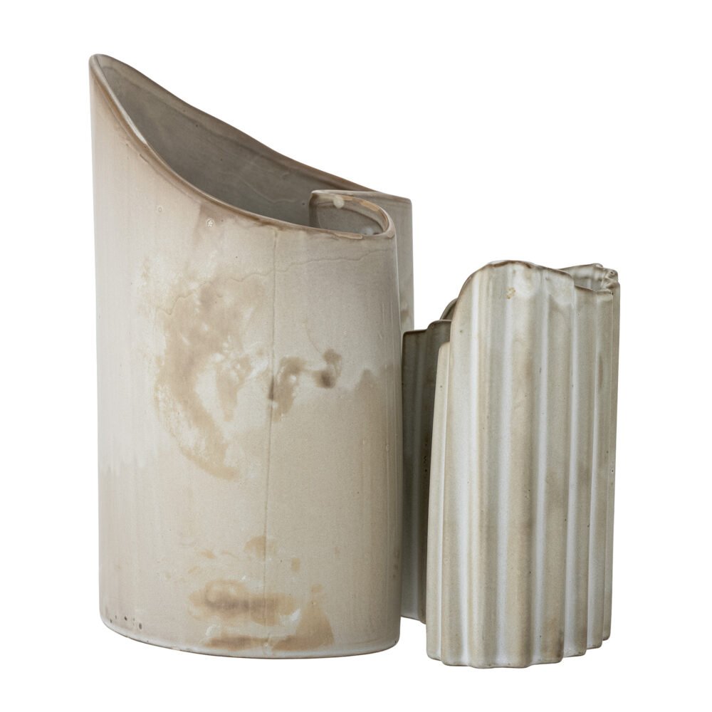 Henaj Vase, Brown, Stoneware - Image 4