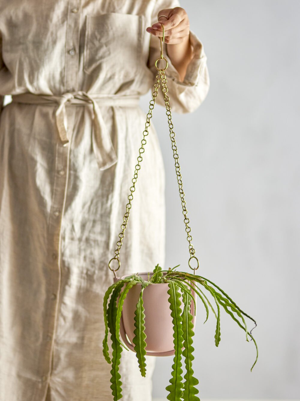 Kati Flowerpot, Hanging, Rose, Metal - Image 3