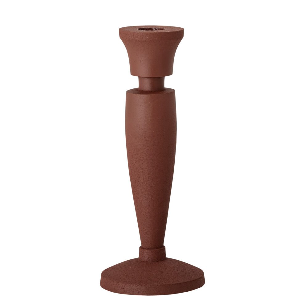 Isel Candle Holder, Brown, Aluminum