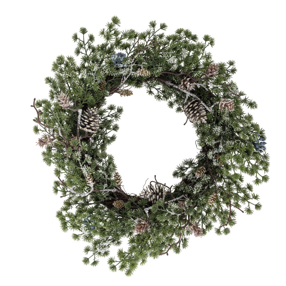 Cedar Wreath, Green, Artificial Flowers