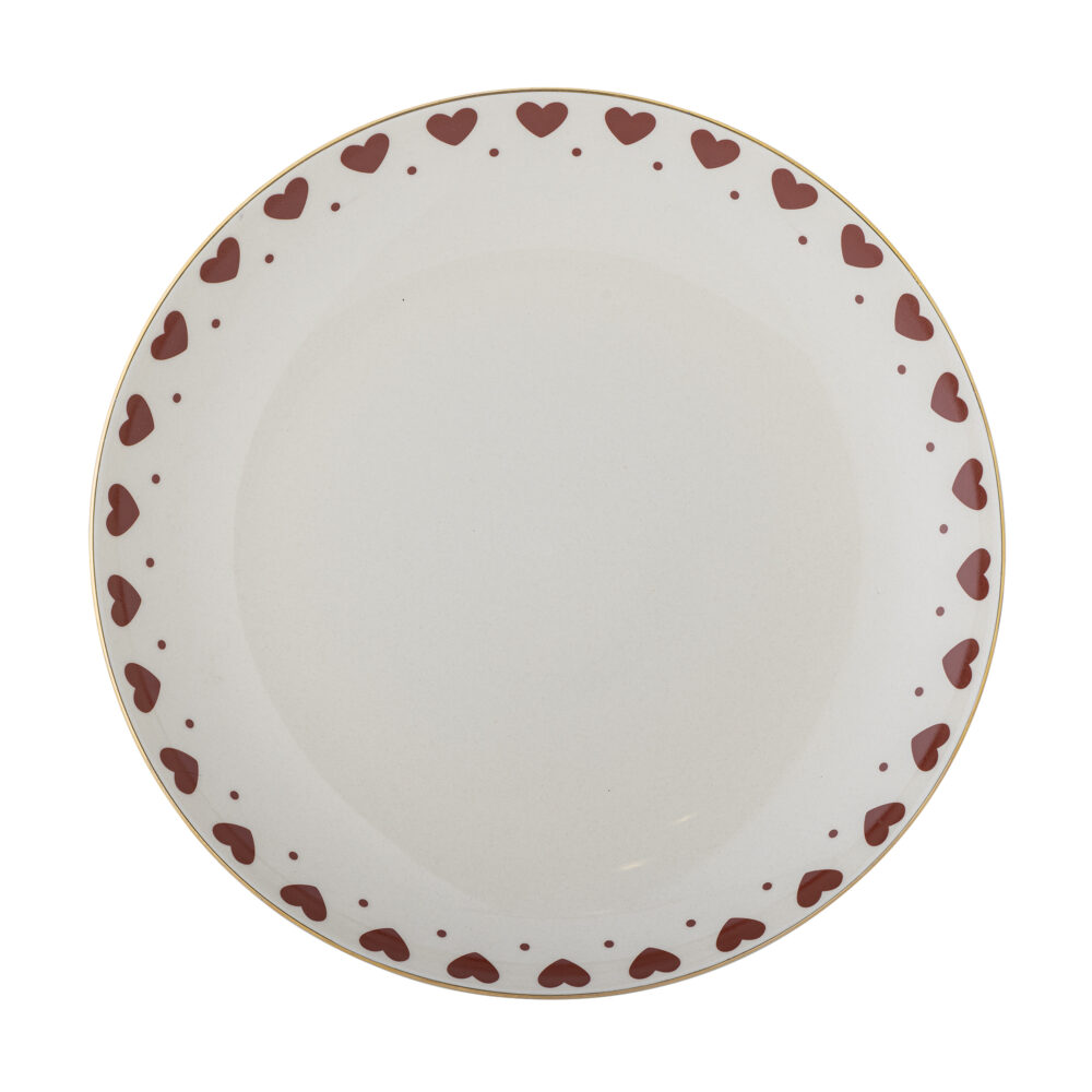 Jolly Plate, Red, Stoneware - Image 3