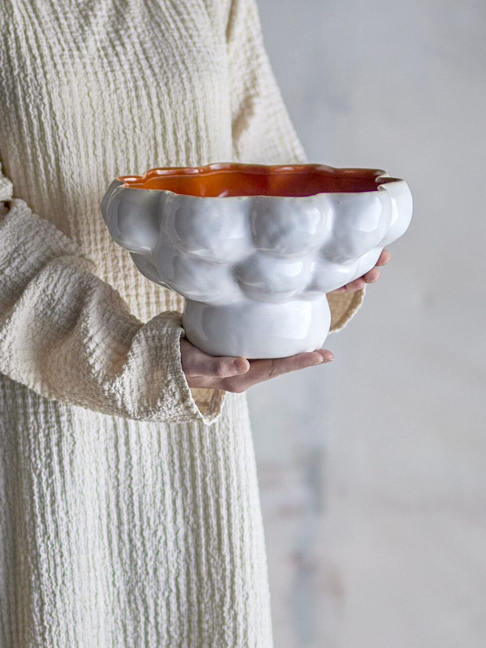 Valkyrie Bowl, White, Stoneware - Image 4
