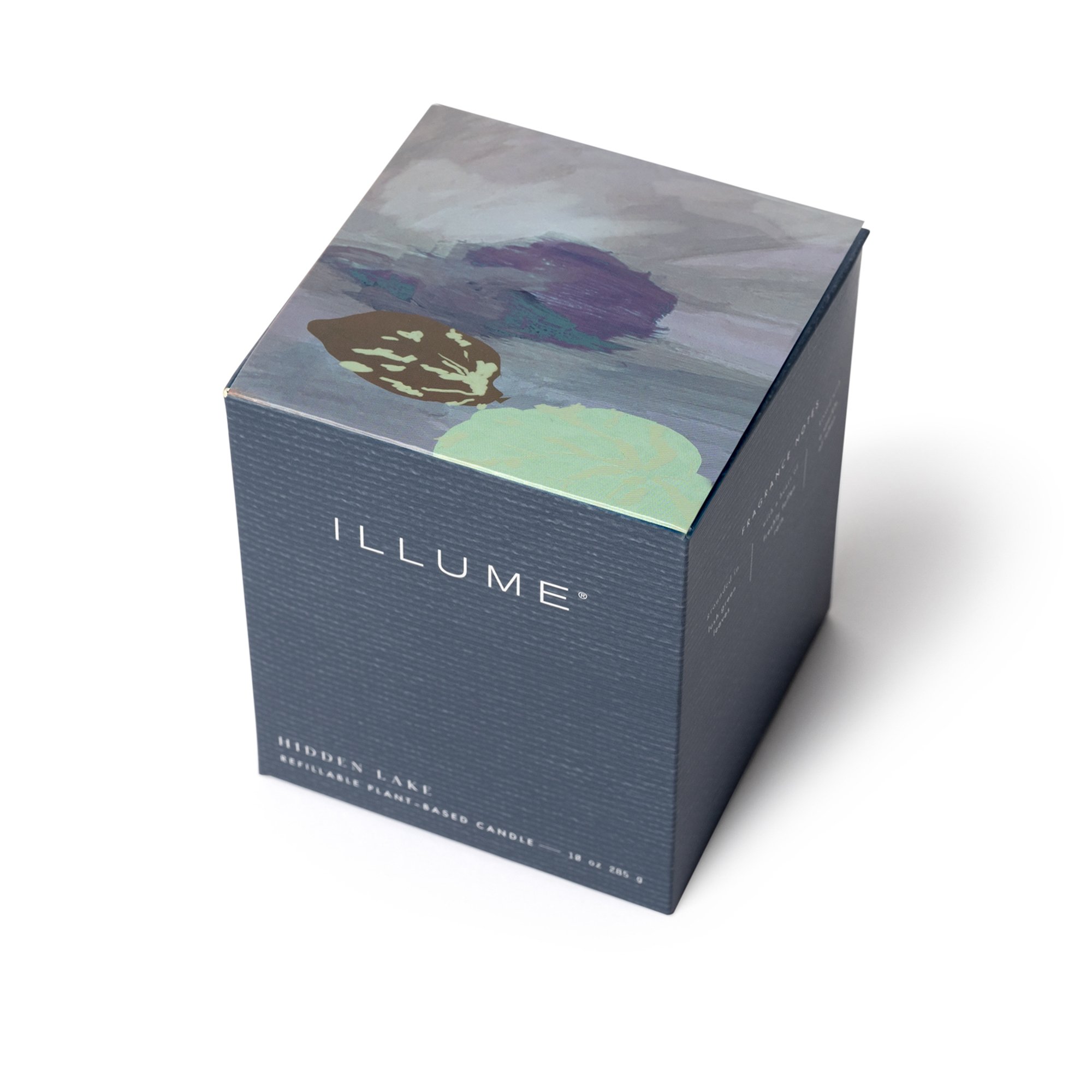 Hidden Lake Box Glass Candle, Blue, - Image 2