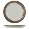 Paula Plate, Brown, Stoneware