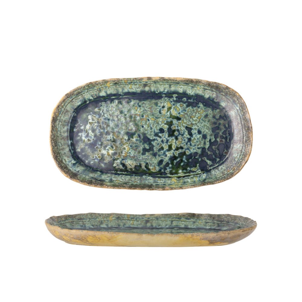 Milani Serving Plate, Green, Stoneware