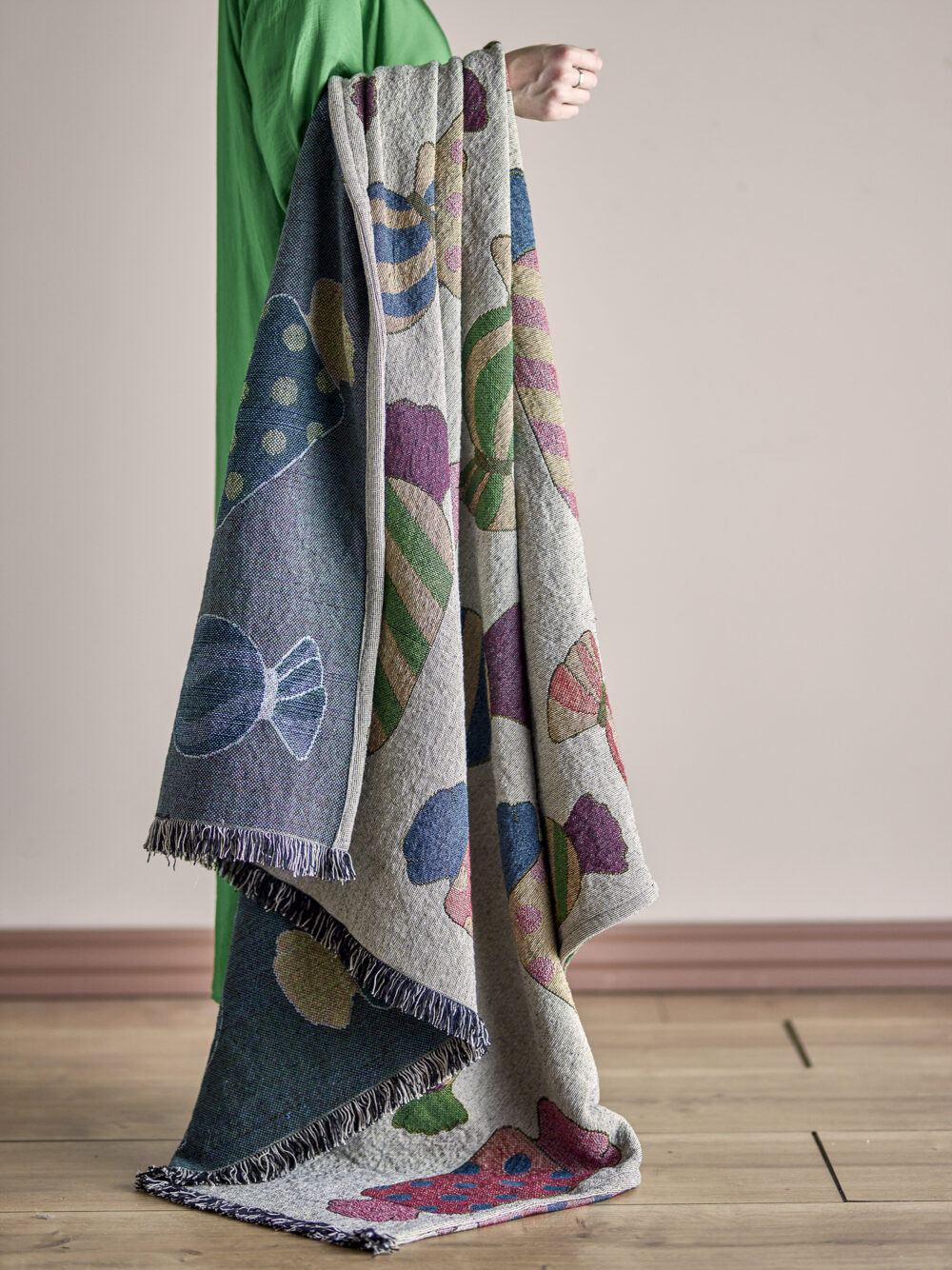 Caramella Throw, Nature, Recycled Cotton - Image 5