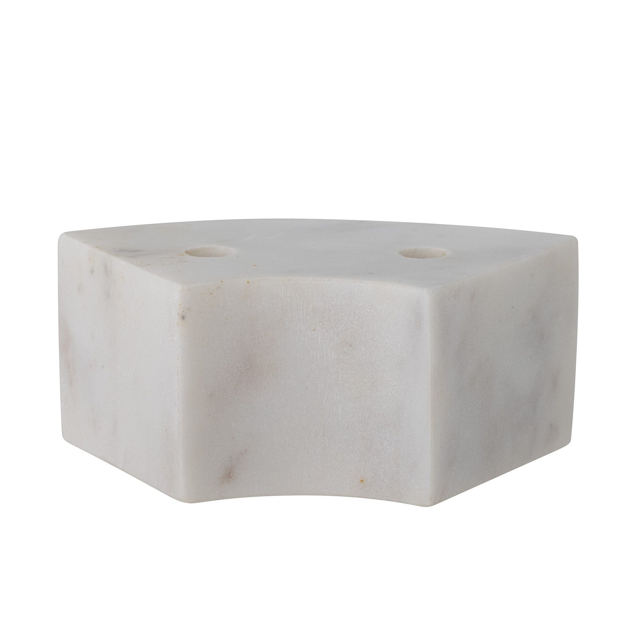 Florida Candle Holder, White, Marble - Image 4