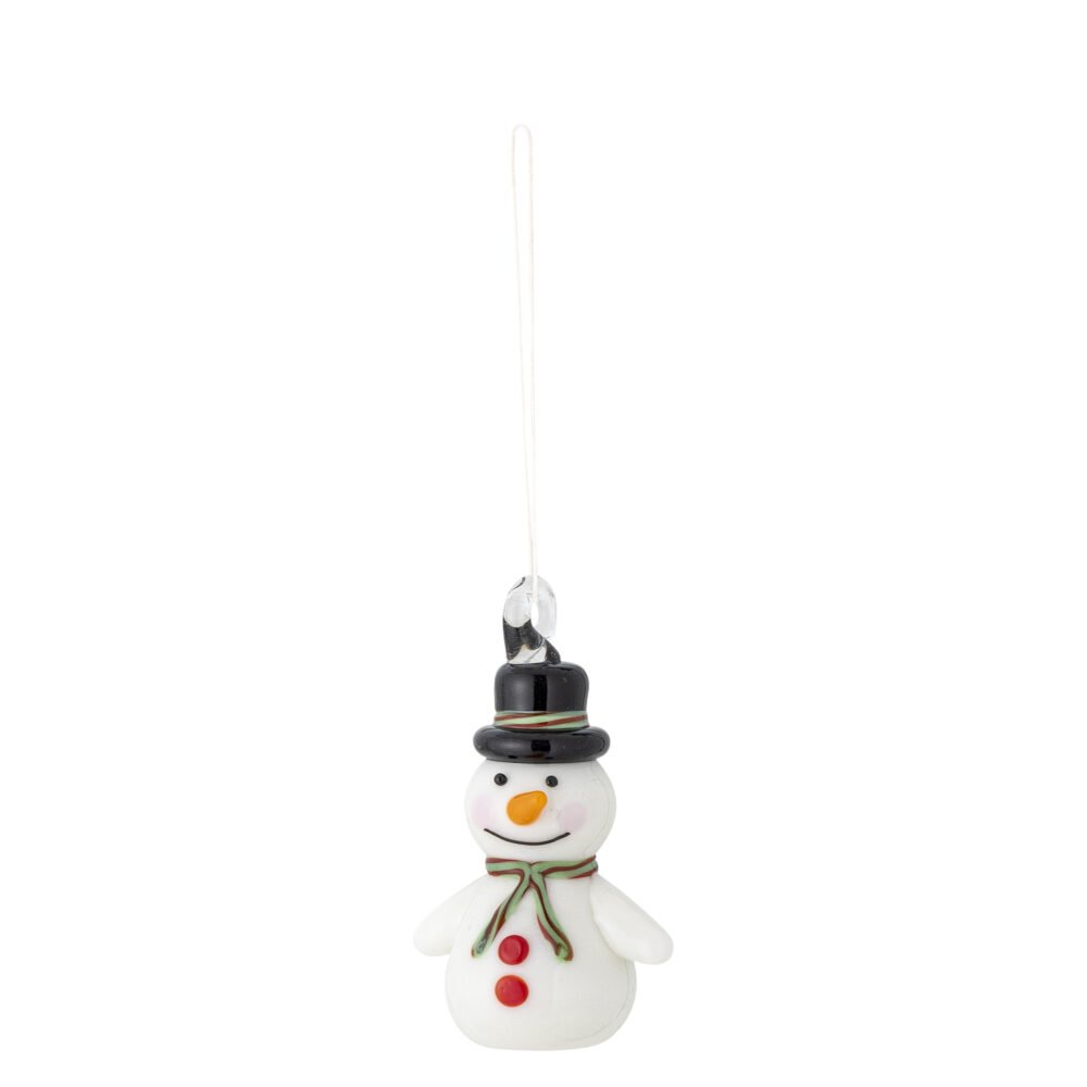 Festive Ornament, White, Glass