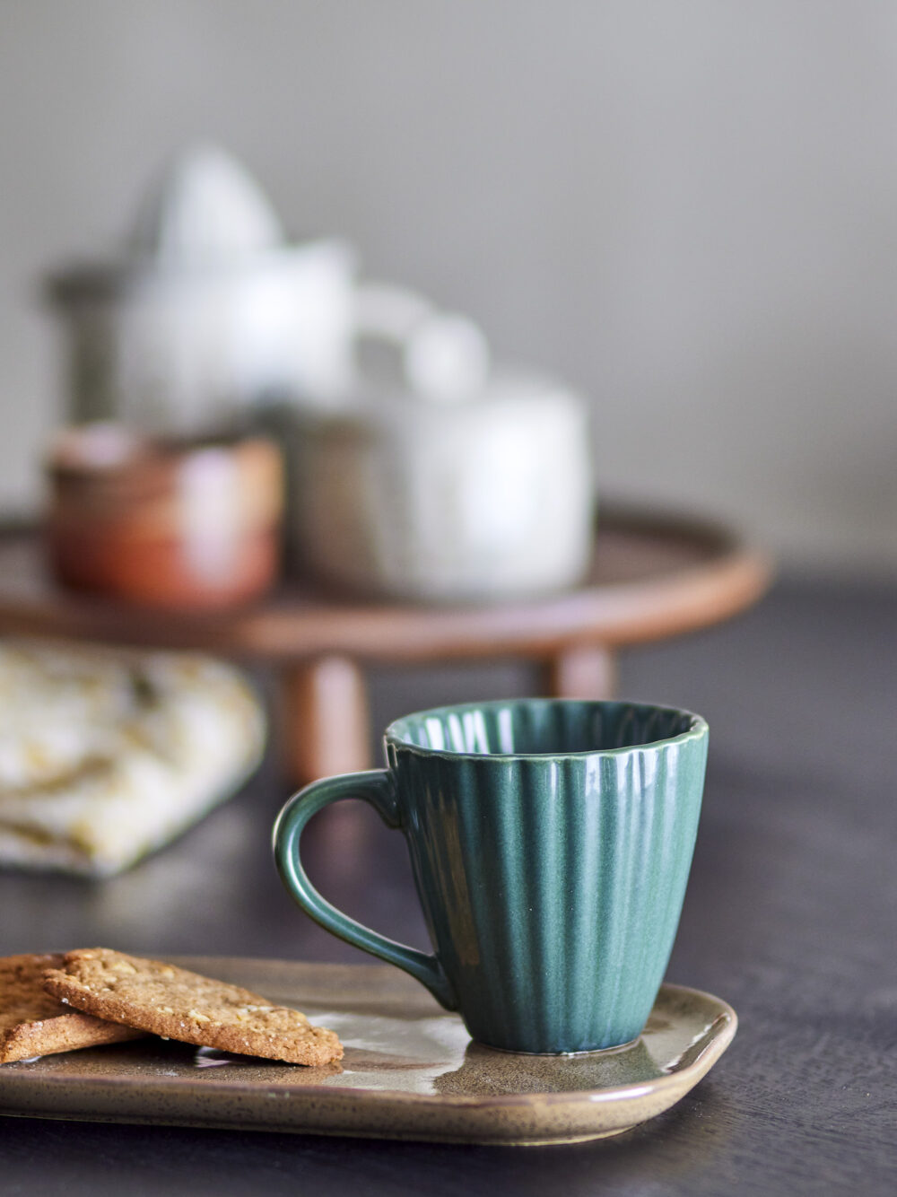 Latina Mug, Green, Stoneware - Image 3