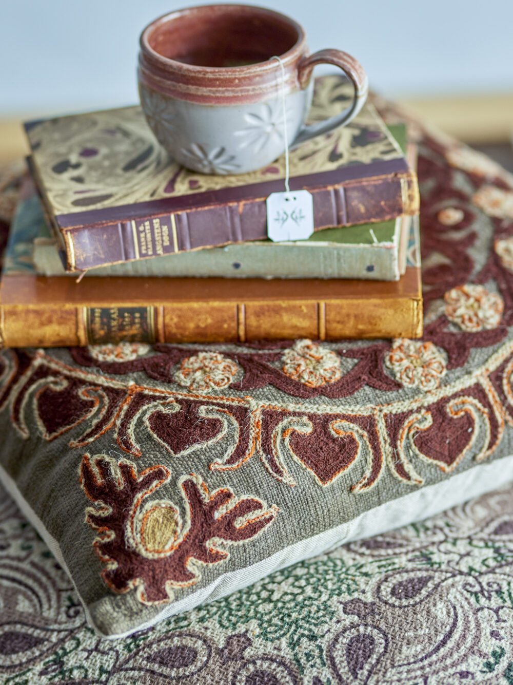 Chinon Cushion, Brown, Cotton - Image 5