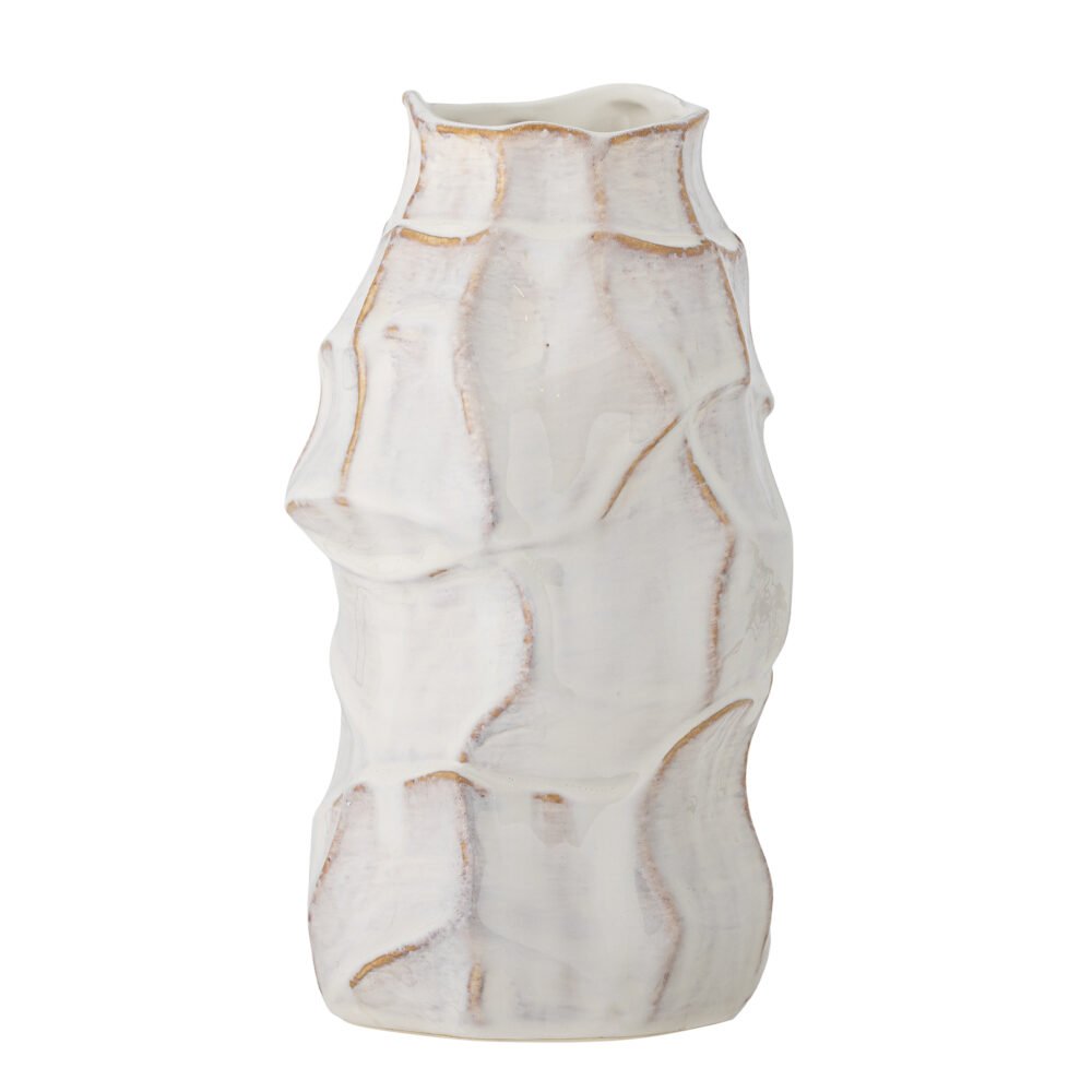 Dolores Vase, White, Stoneware