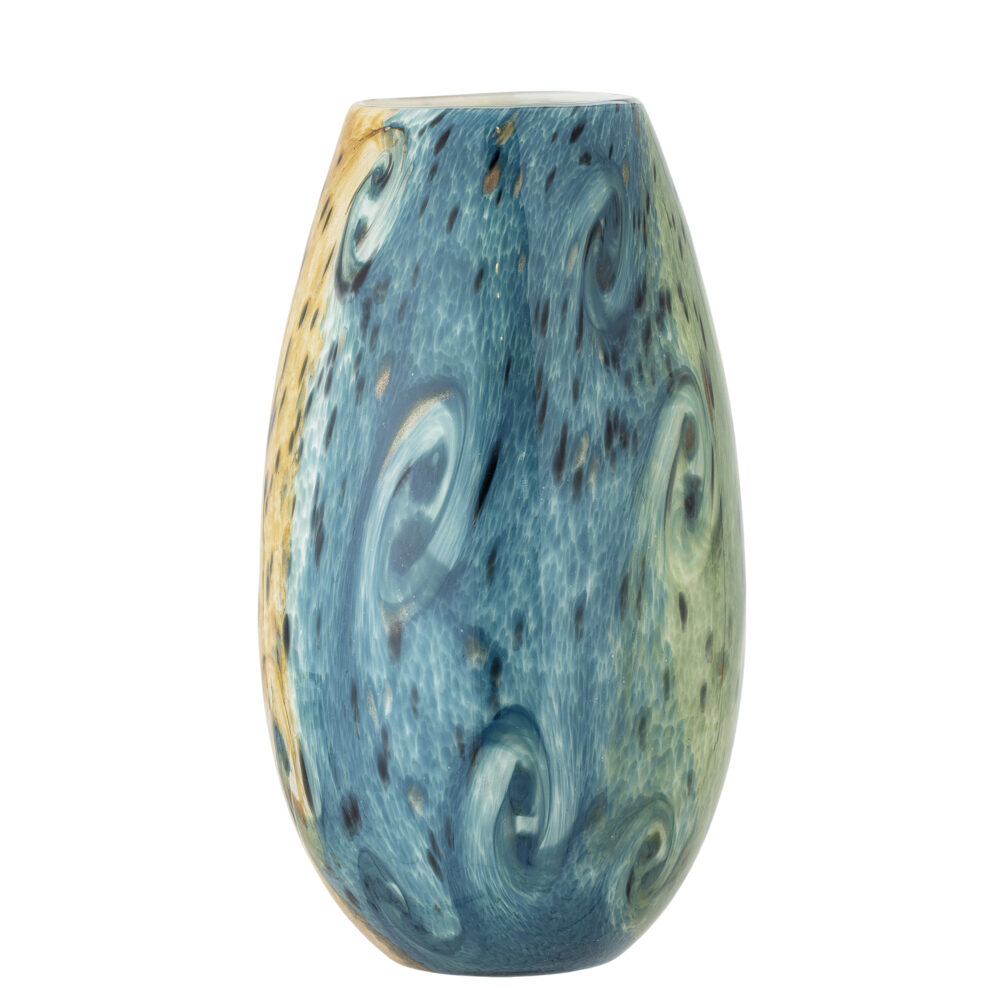 Kalian Vase, Blue, Glass