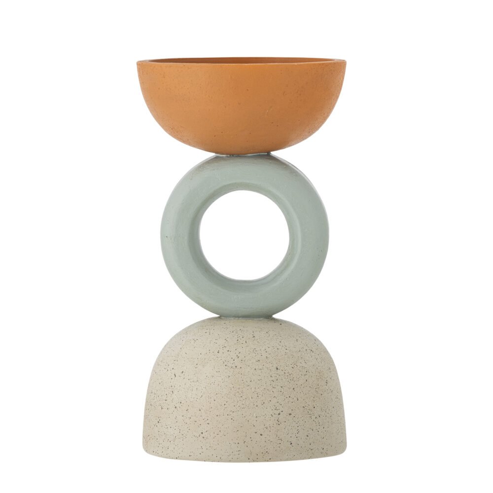 Loretta Votive, Orange, Polyresin