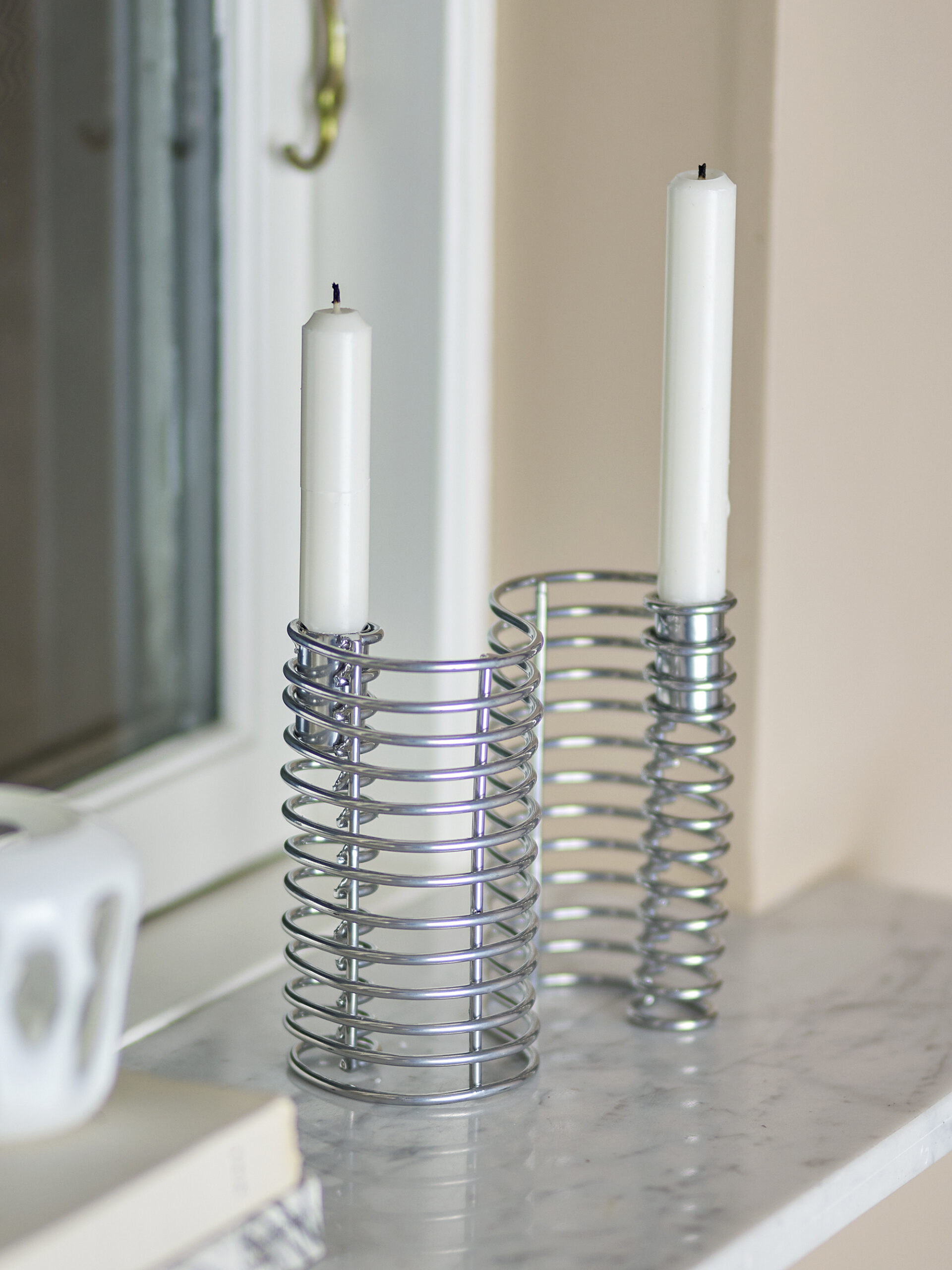 Wavela Candle Holder, Silver, Iron - Image 5