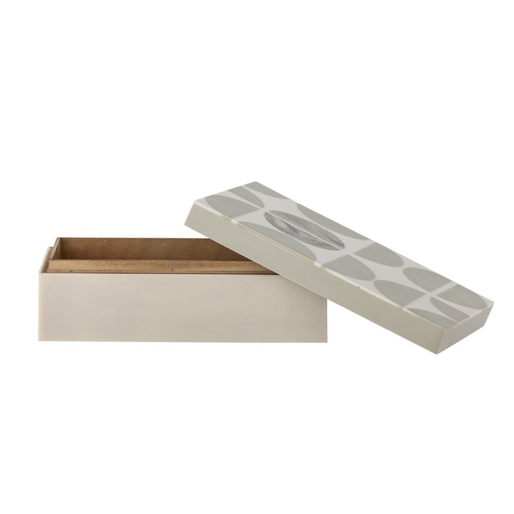 Kabela Box w/Lid, Grey, Resin - Image 3