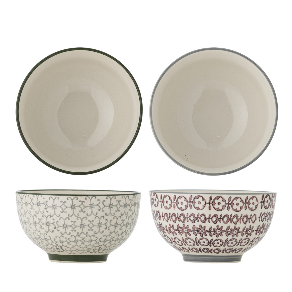 Karine Bowl, Green, Stoneware