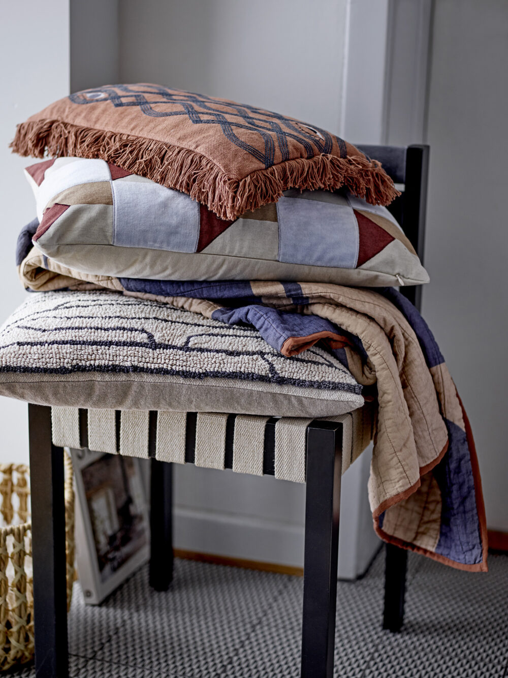 Roosi Quilt, Blue, Cotton OEKO-TEX® - Image 4