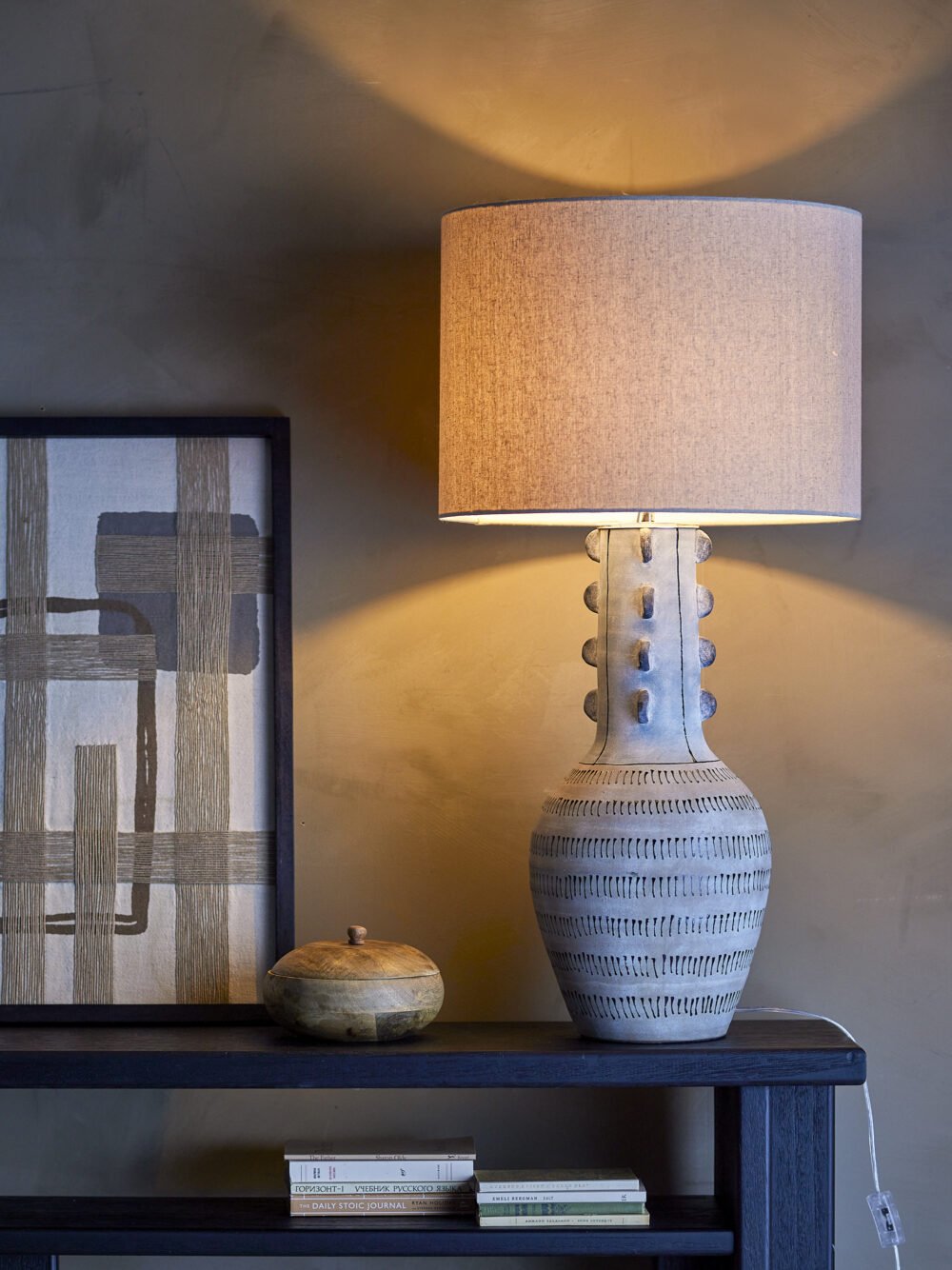 Gadiela Floor Lamp, Blue, Stoneware - Image 5