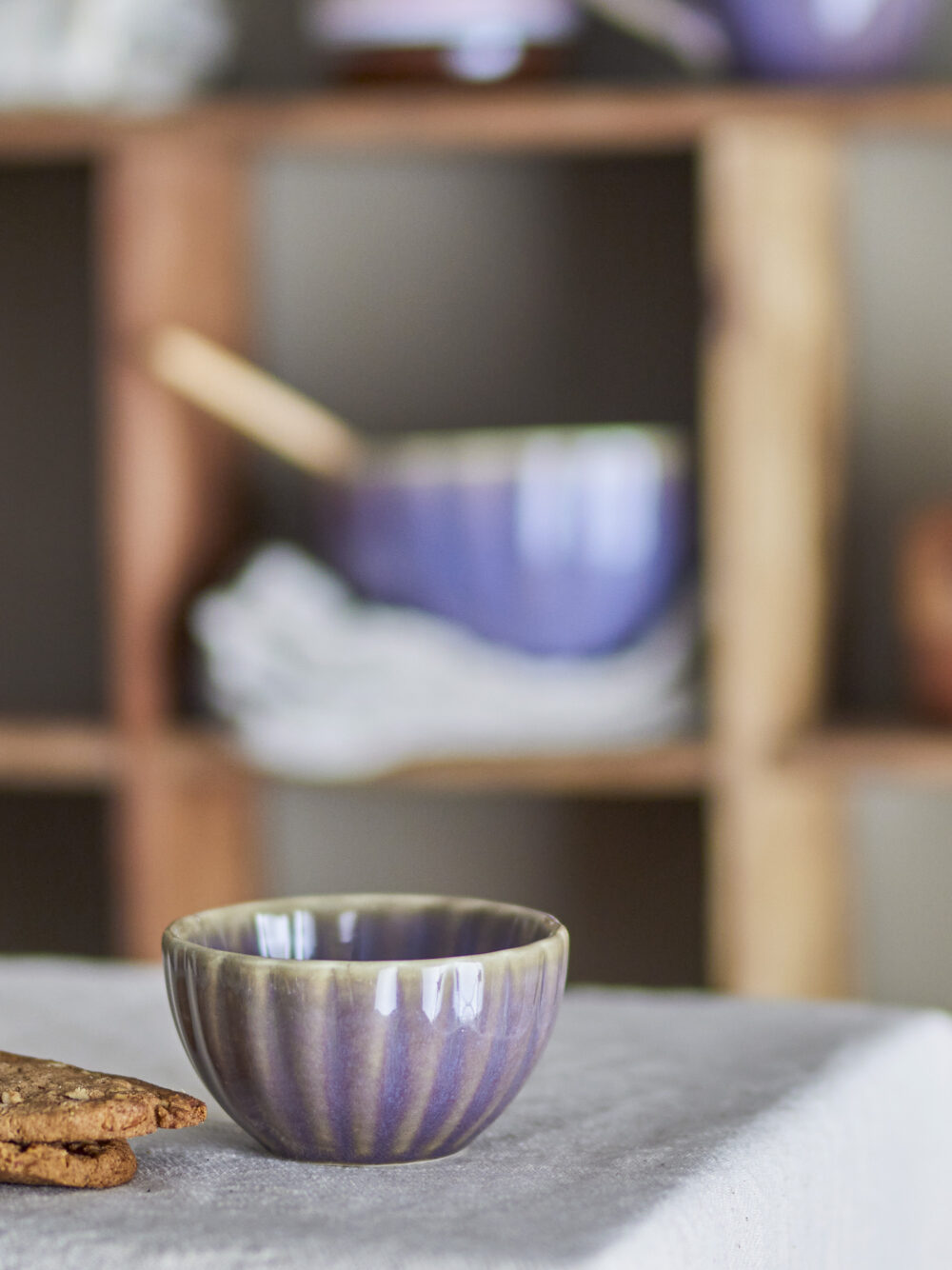 Latina Bowl, Purple, Stoneware - Image 3