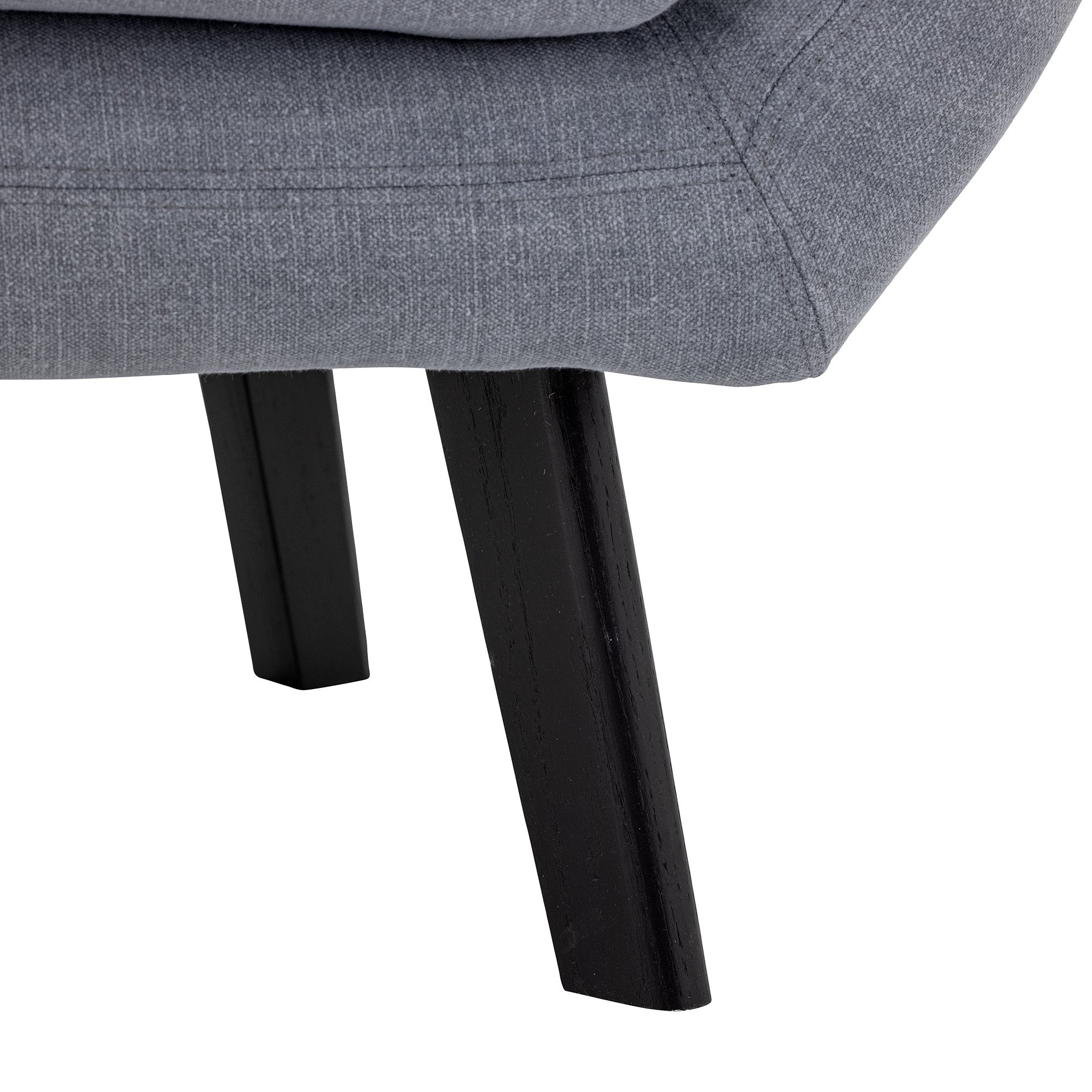 Beau Lounge Chair, Blue, Cotton - Image 4