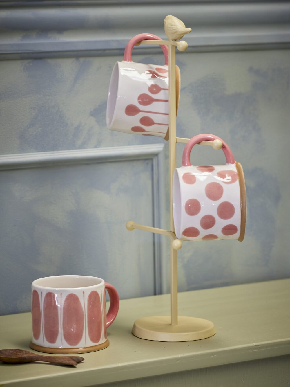 Linora Mug, Rose, Stoneware - Image 2