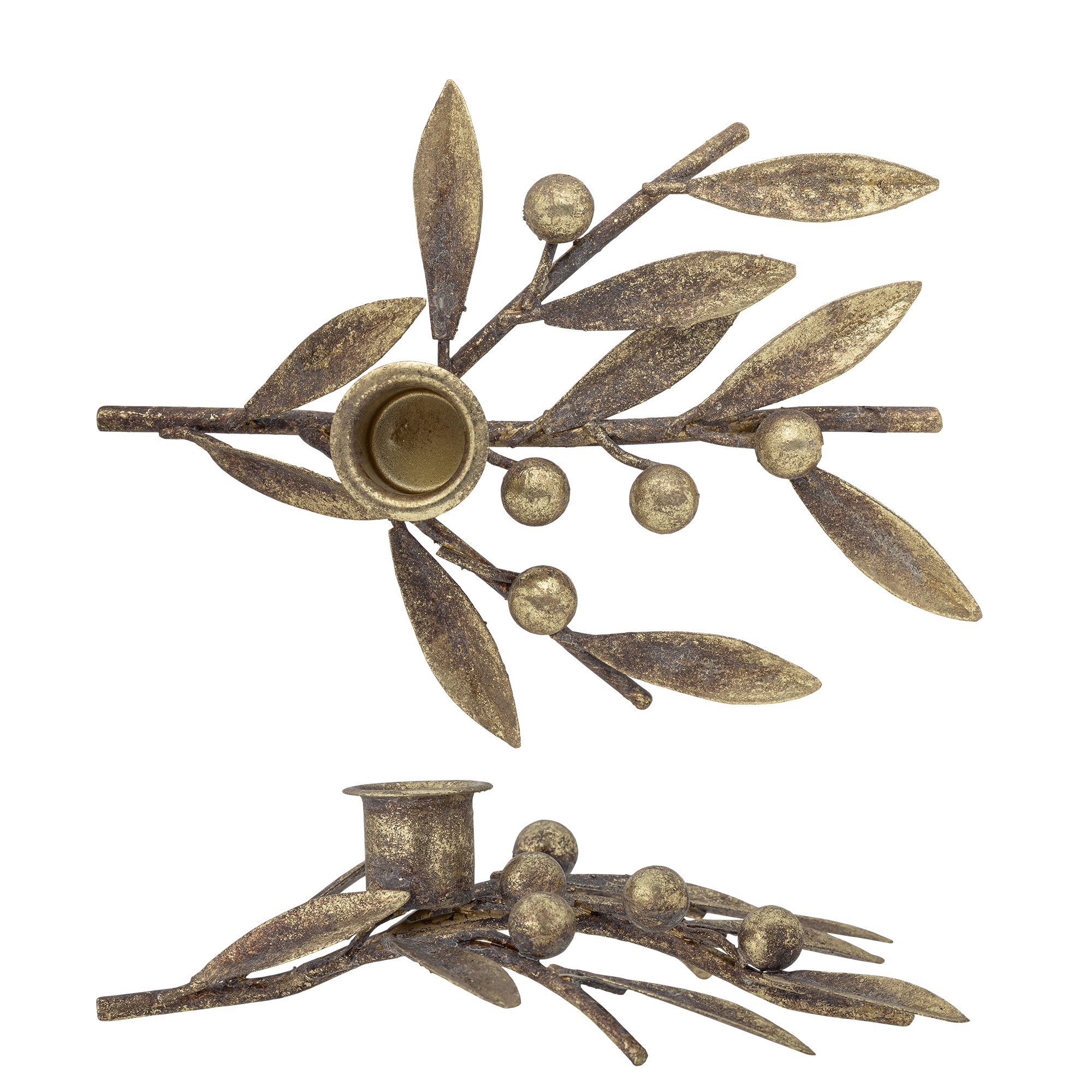 Mirabel Candle Holder, Gold, Metal - Image 2