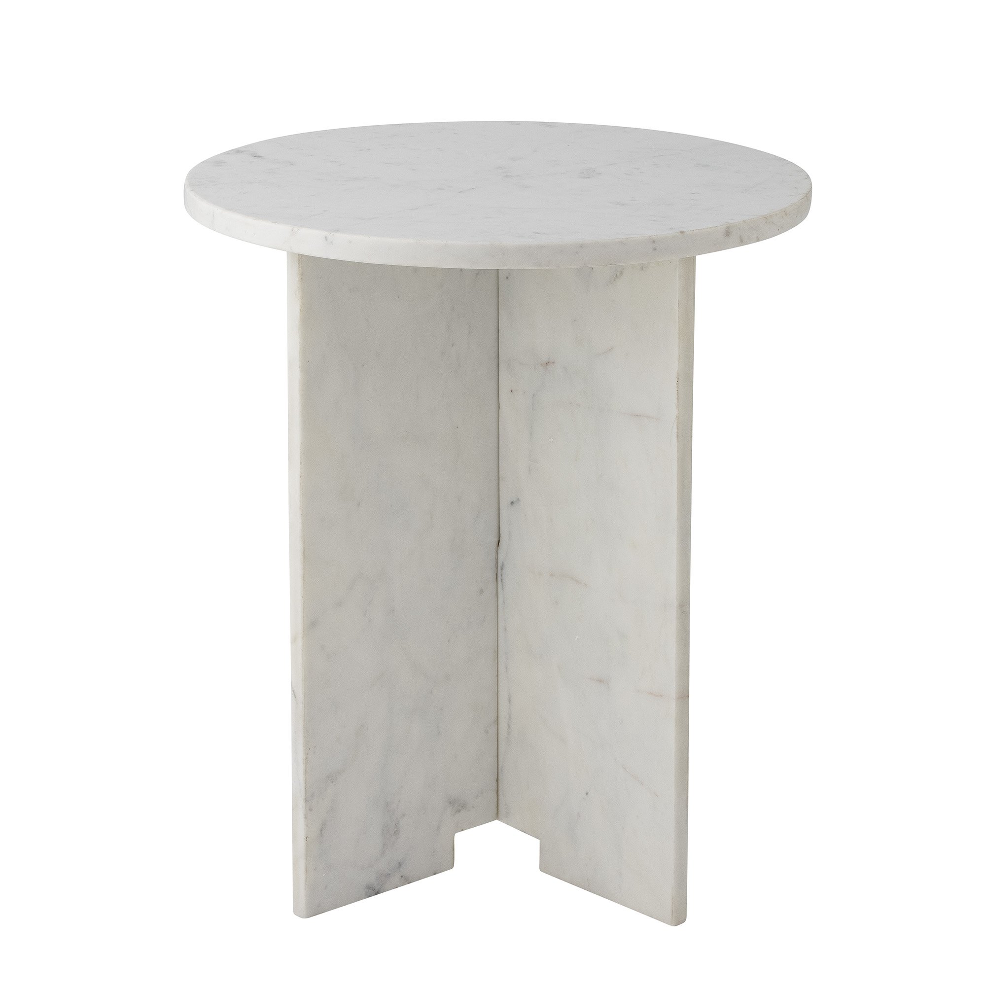 Jasmia Side Table, White, Marble - Image 3