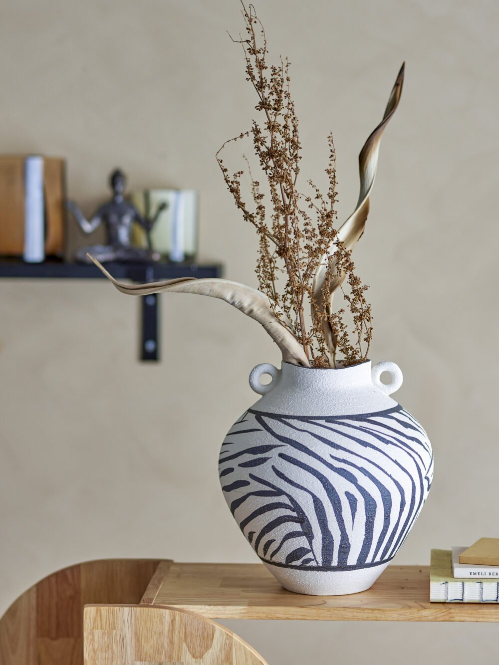 Togo Vase, Black, Stoneware - Image 4