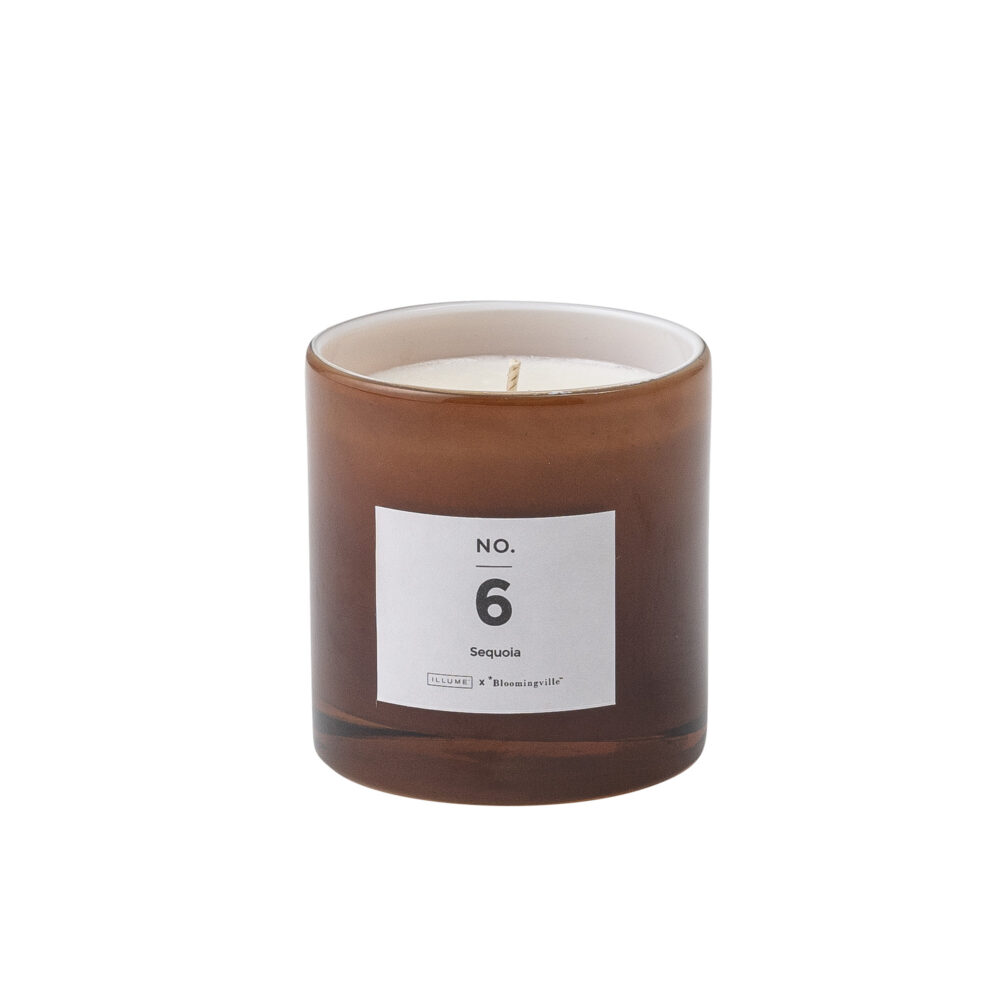 NO.6-Sequoia Scent Candle, Brown, Wax