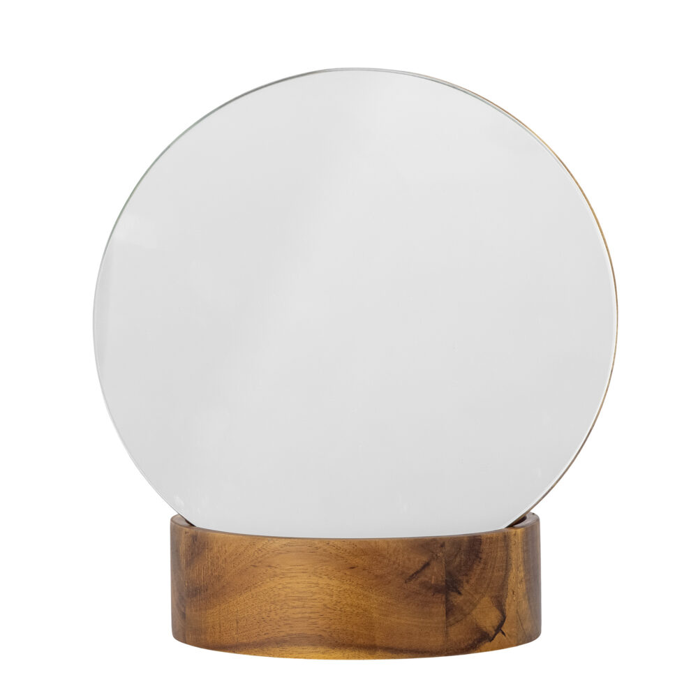 Rita Table Mirror, Brown, Acacia - Image 3
