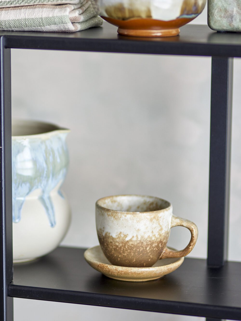 Brenta Cup w/Saucer, Nature, Stoneware - Image 3