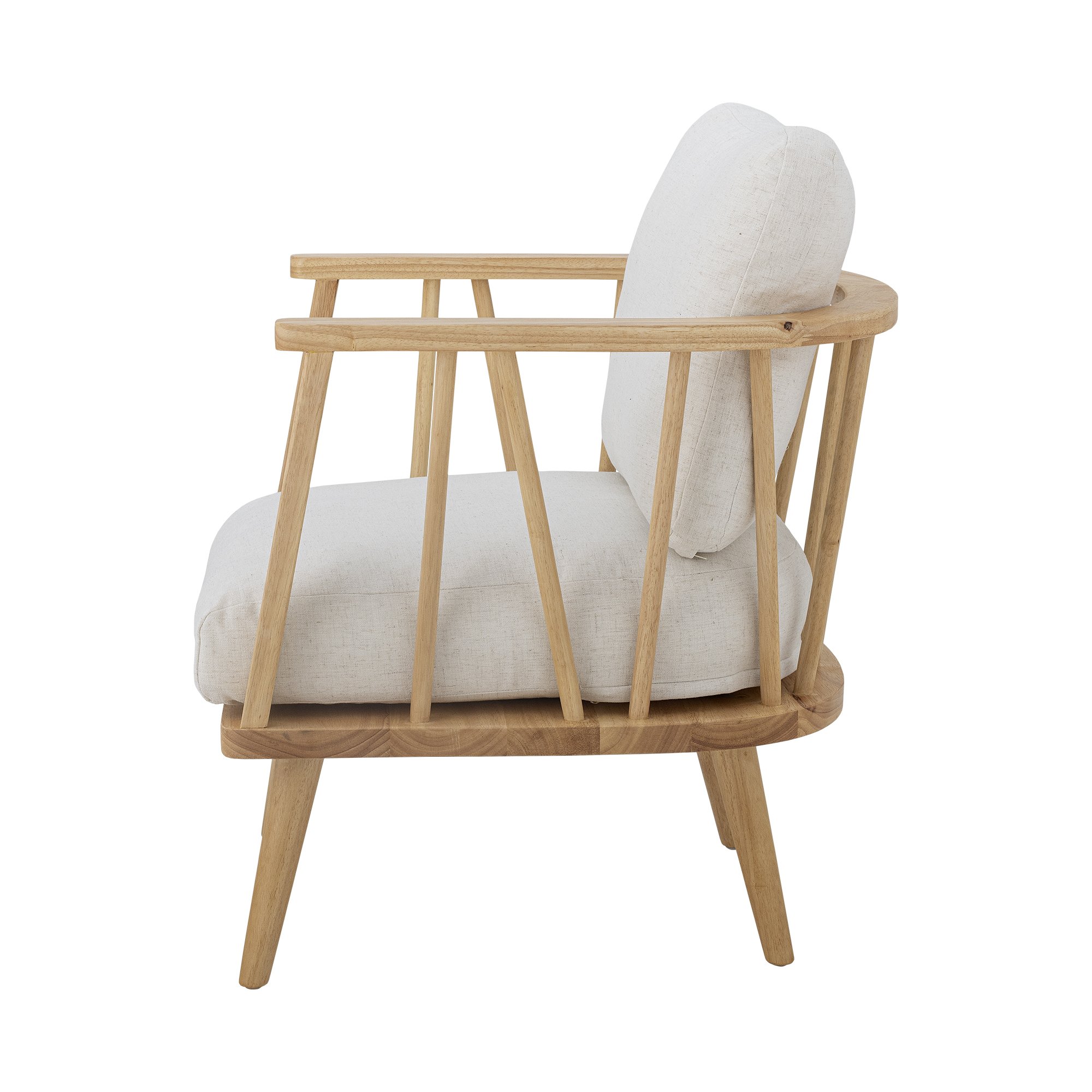 Millor Lounge Chair, Nature, Rubberwood - Image 4