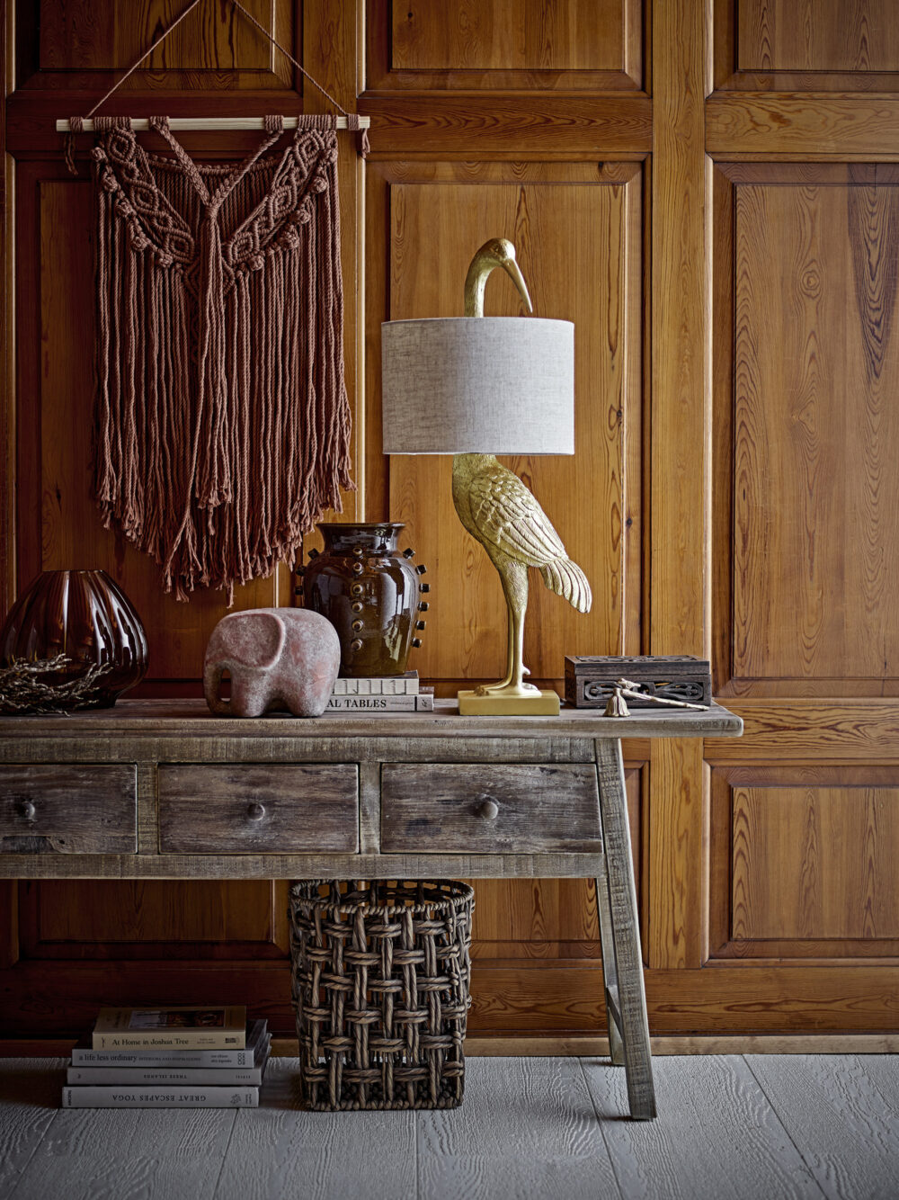 Camden Console Table, Nature, Reclaimed Pine Wood - Image 5