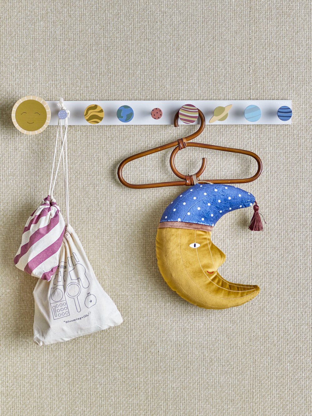 Aranya Hanger, Brown, Rattan - Image 3