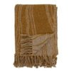 Ginna Throw, Brown, Recycled Cotton