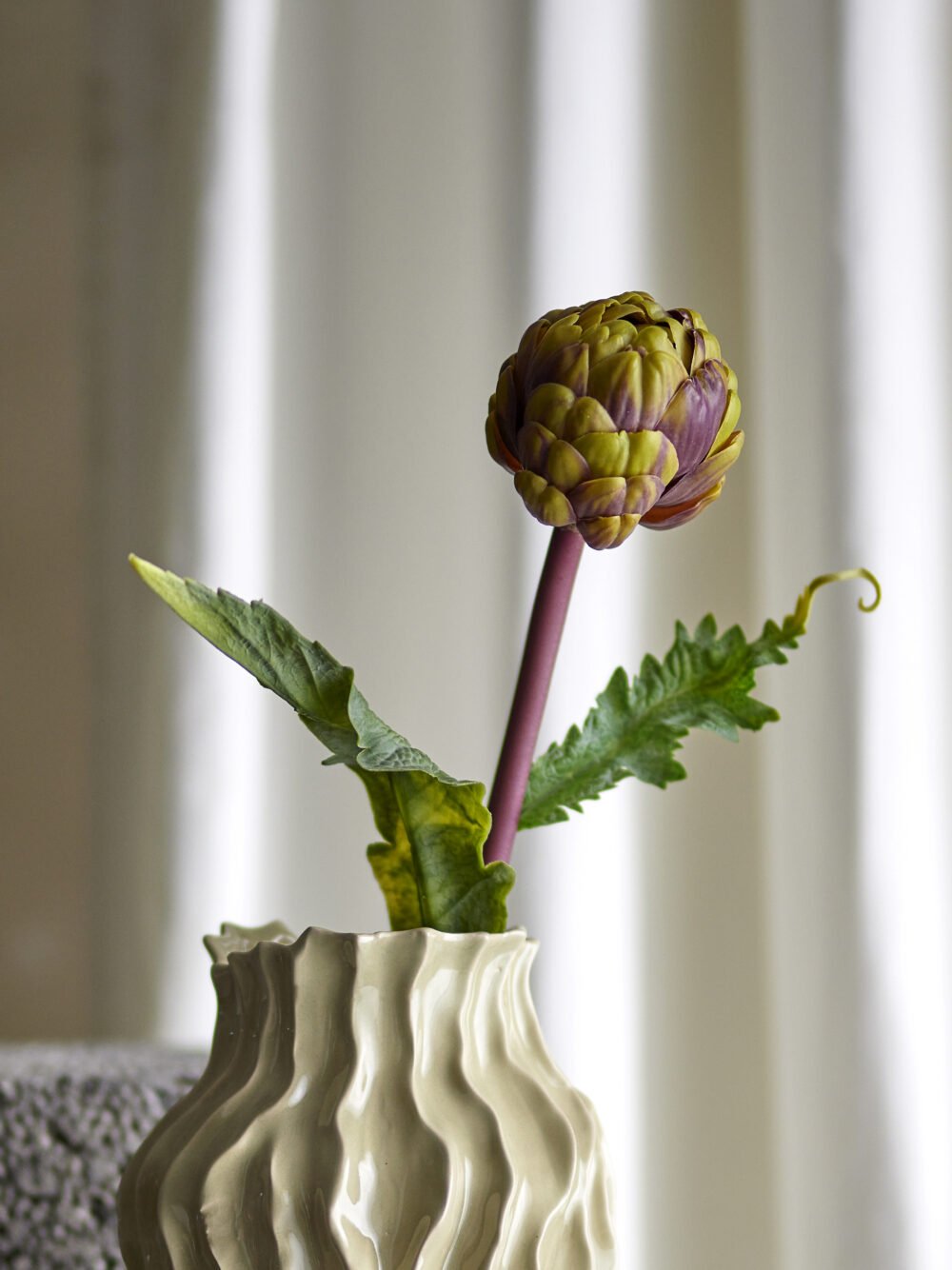 Protea Stem, Purple, Artificial Flowers - Image 3