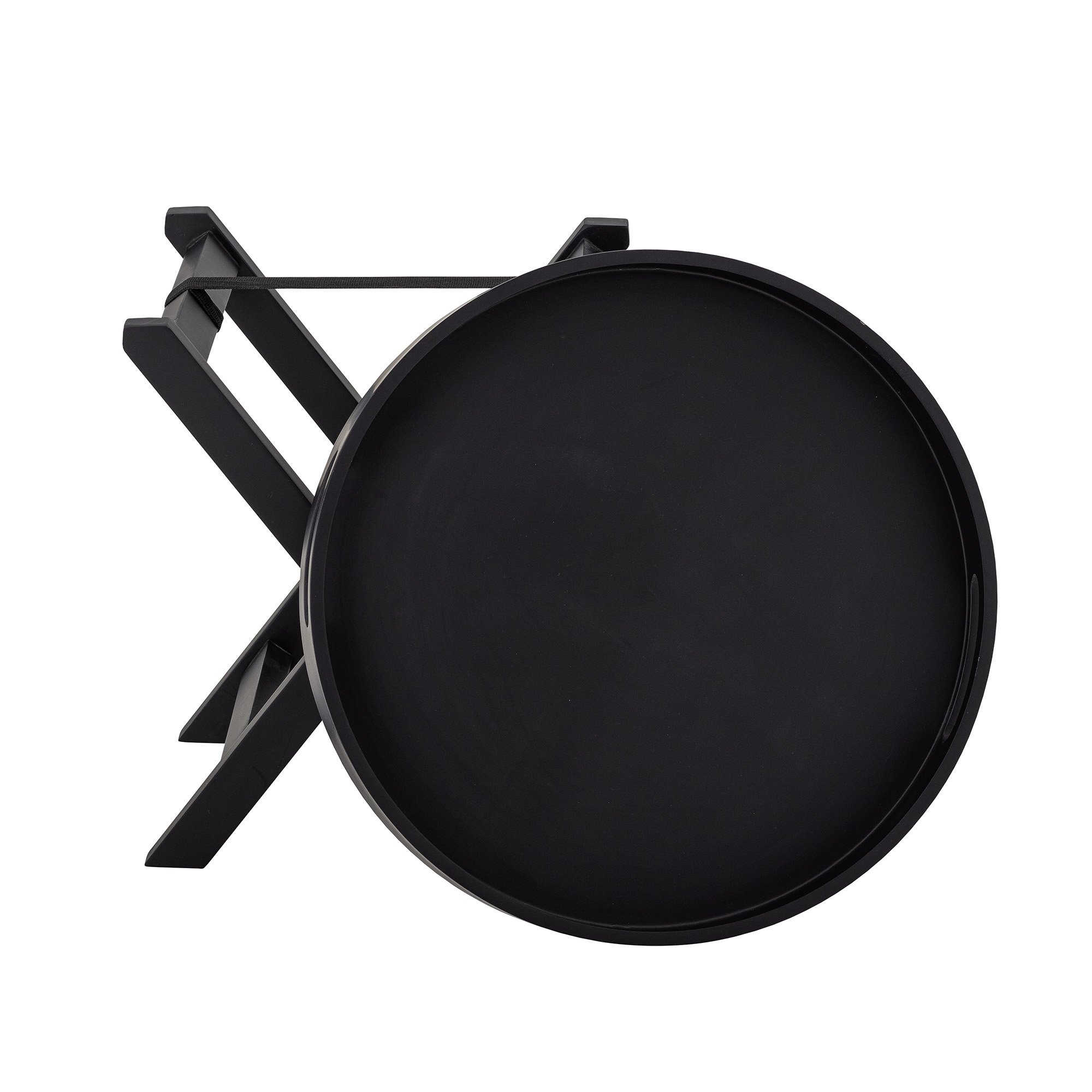 Freya Tray Table, Black, Rubberwood - Image 4