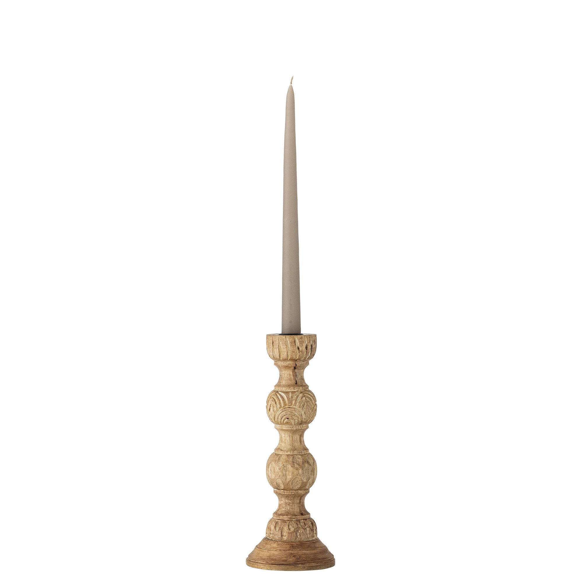 Nalua Candle Holder, Nature, Mango - Image 2