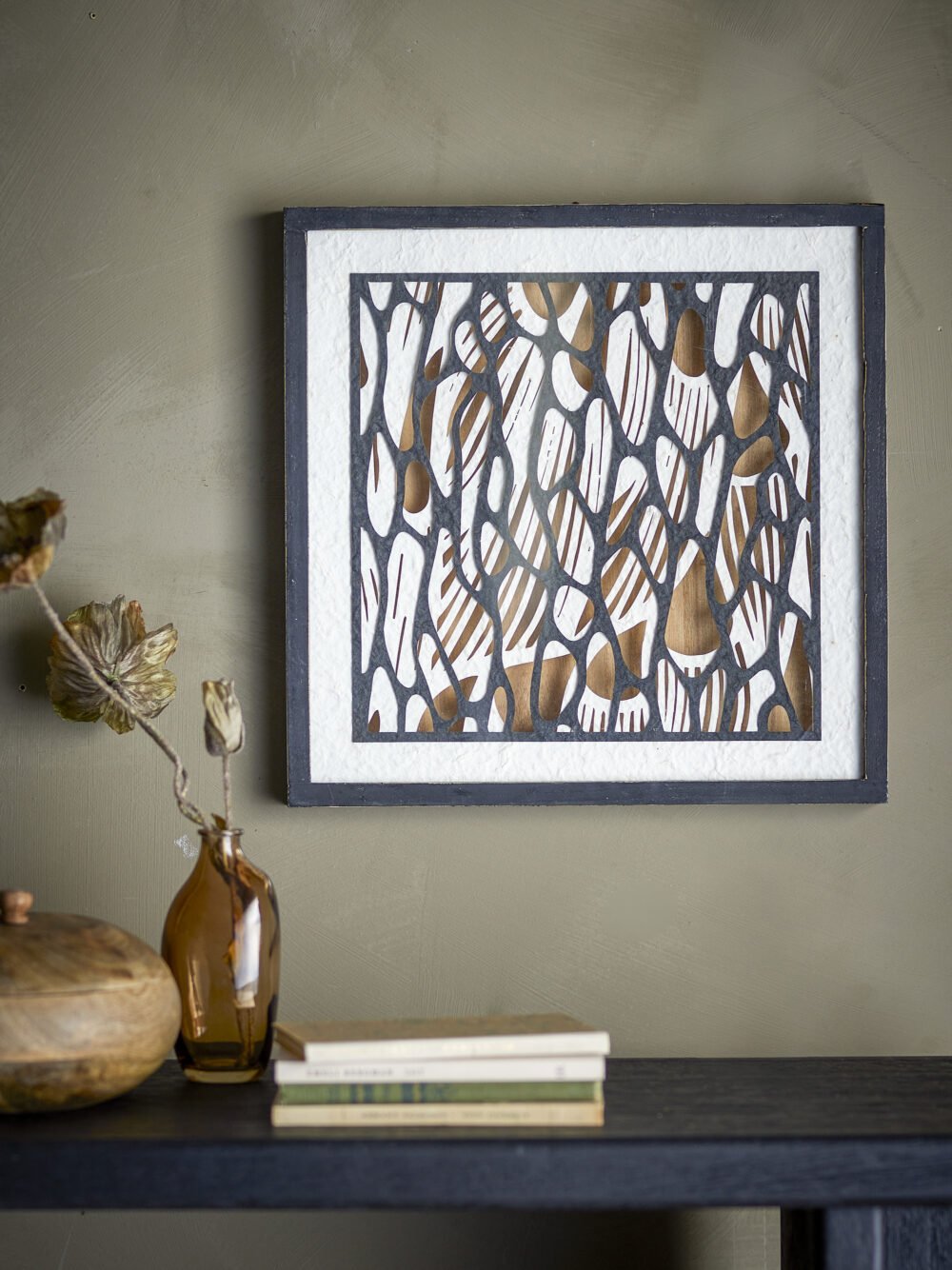 Barlin Illustration w/ Frame, Black, Pine - Image 3