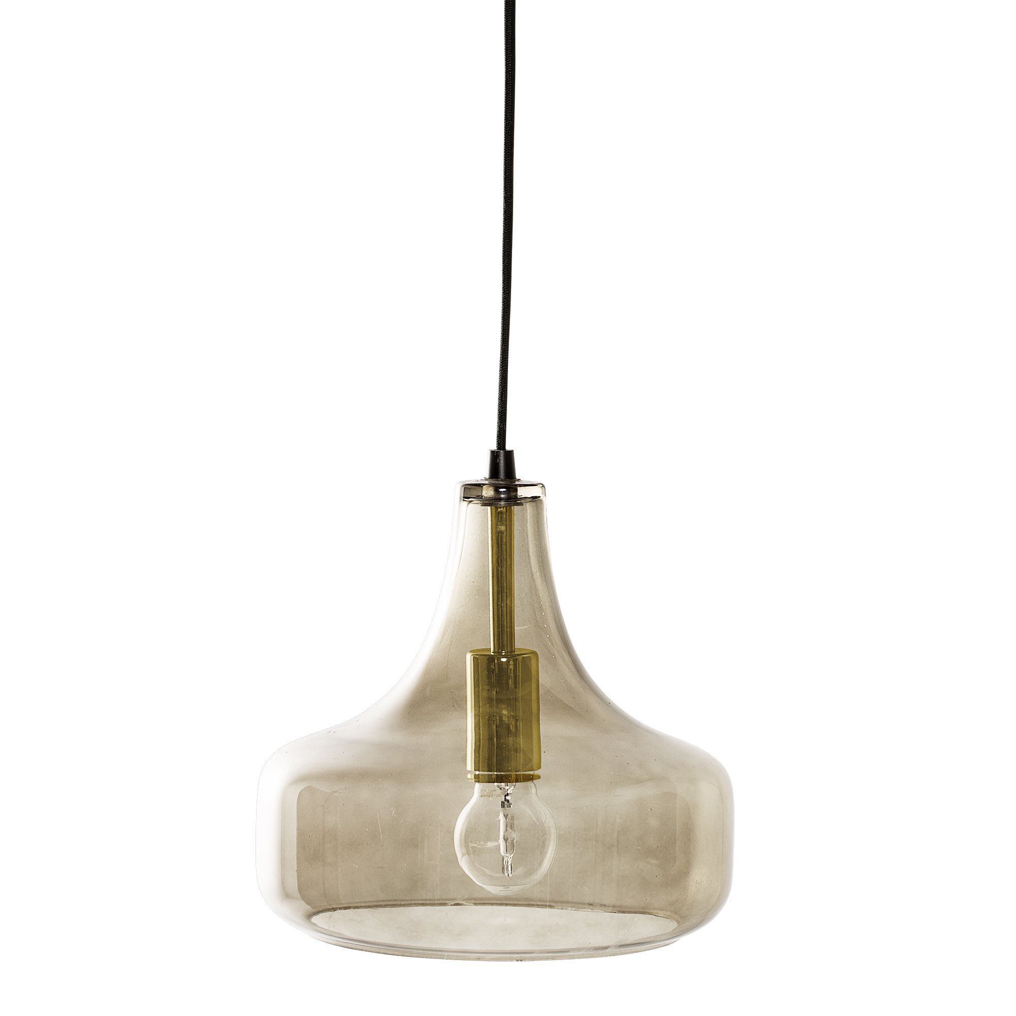 Yuser Pendant Lamp, Brown, Glass