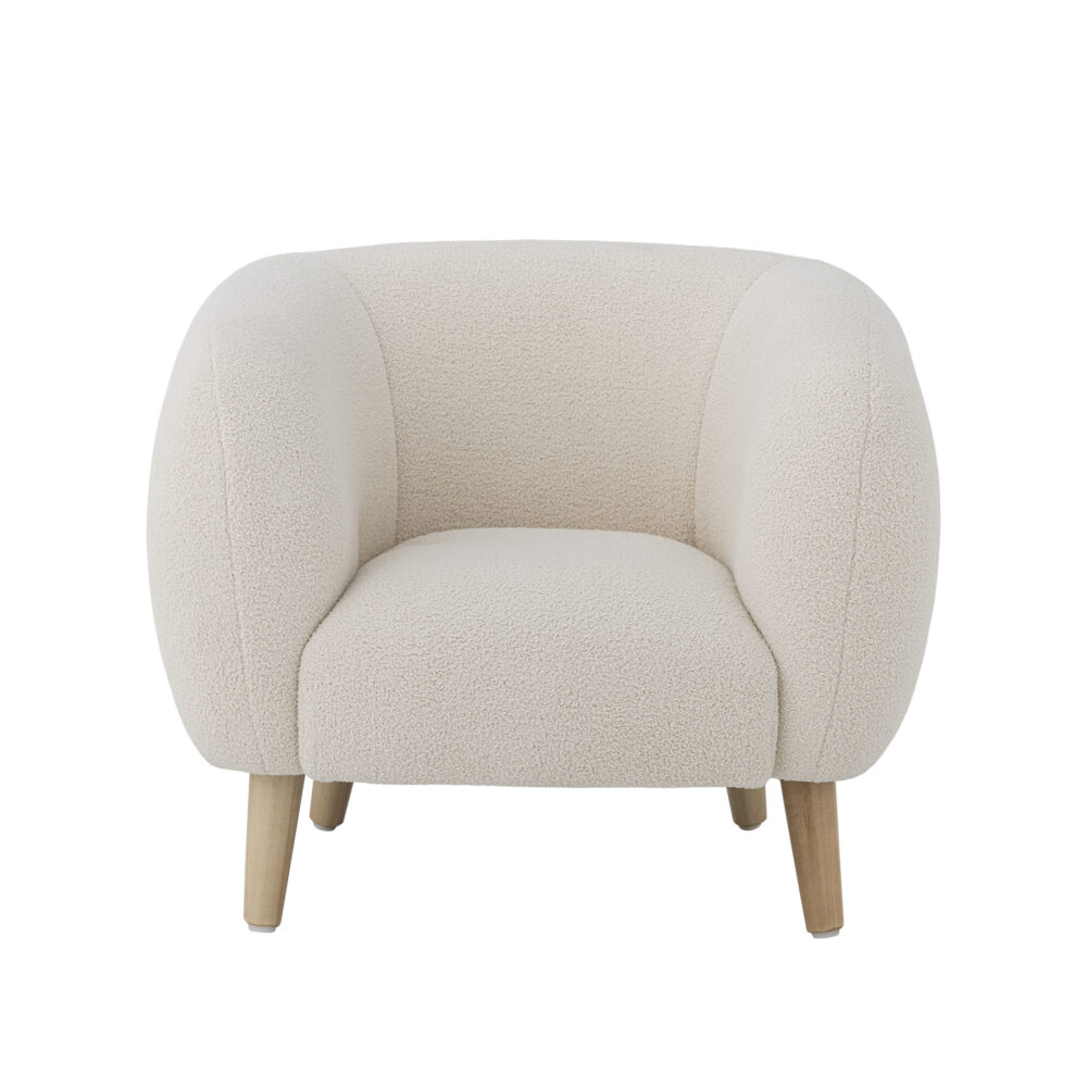 Cade Chair, White, Polyester