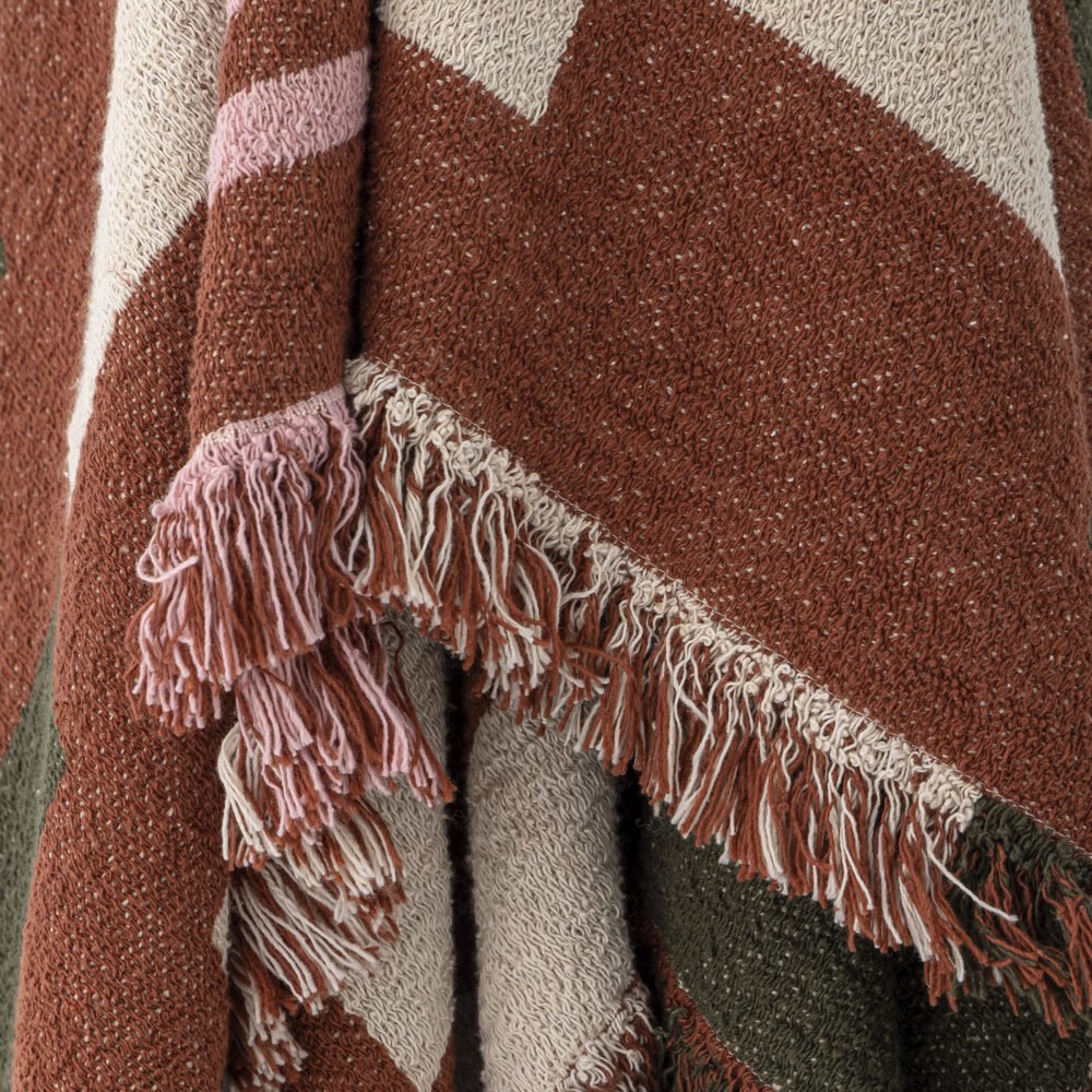 York Throw, Brown, Recycled Cotton - Image 3