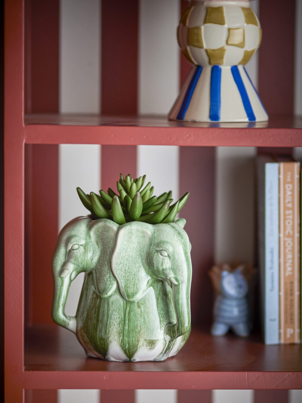 Pontus Vase, Green, Stoneware - Image 3