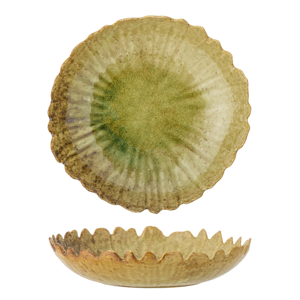 Matino Bowl, Green, Stoneware